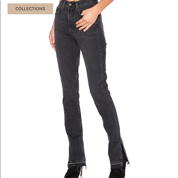GRLFRND Denim - GRLFRND Natalia High-Rise Skinny Split Jean